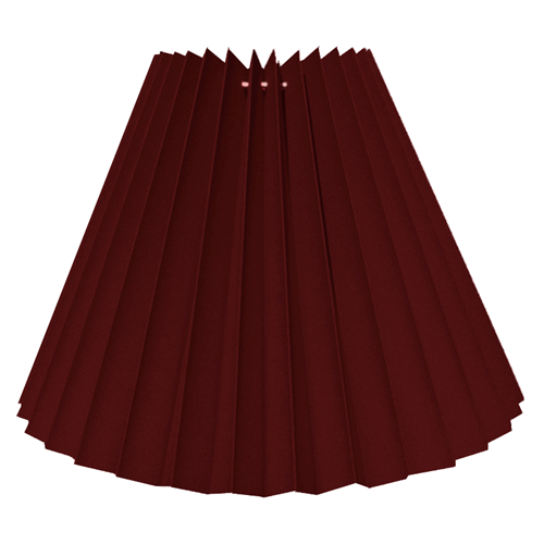Plissé 11x21x28 SK bordeaux bomuld 